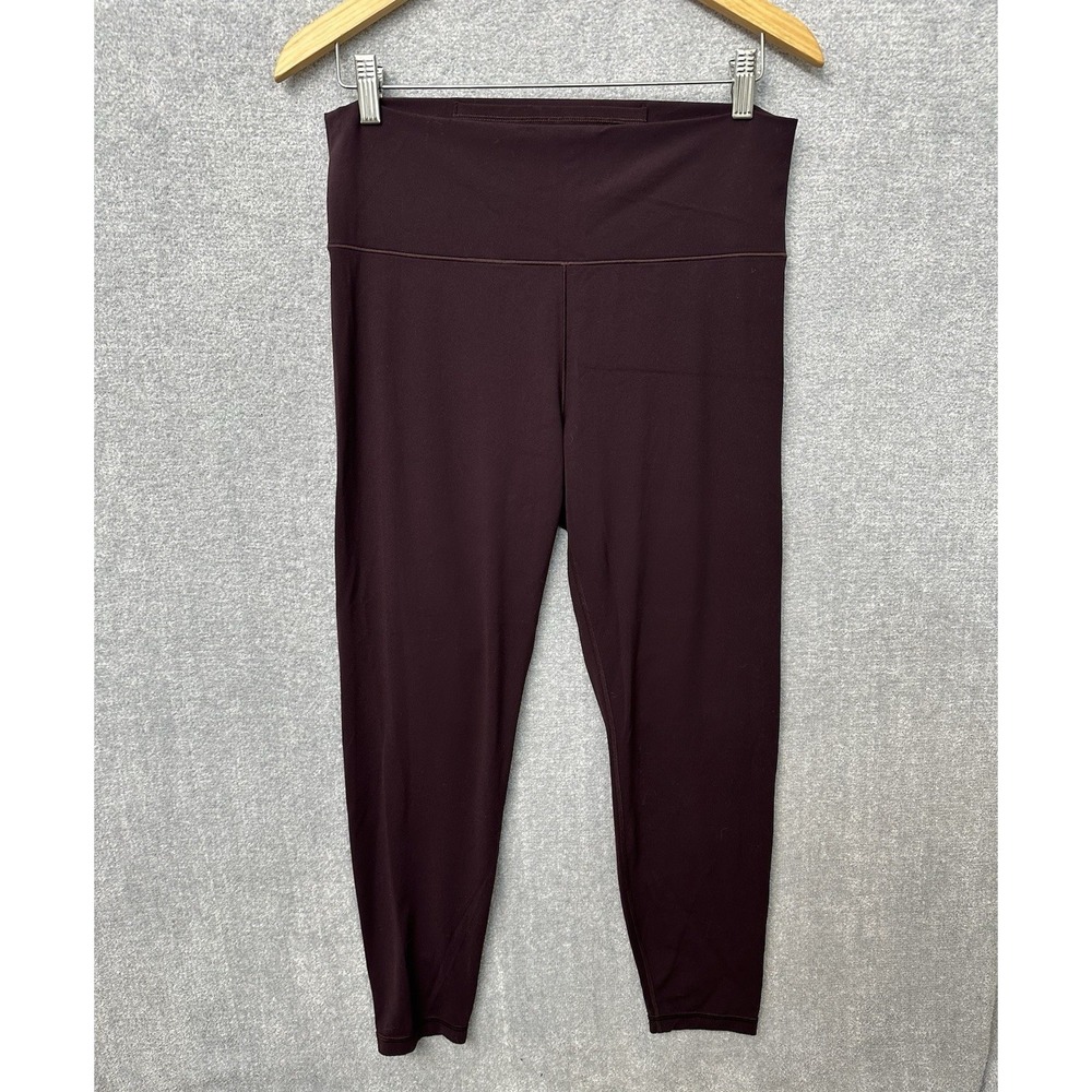 Women's Old Navy Active StudioSmooth High Rise Leggings Go Dry Size XL Maroon